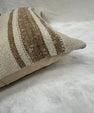 Turkish Hemp Pillow Cushion Natural Beige Brown Pillow Cushion Cover 16" x 24" #30258