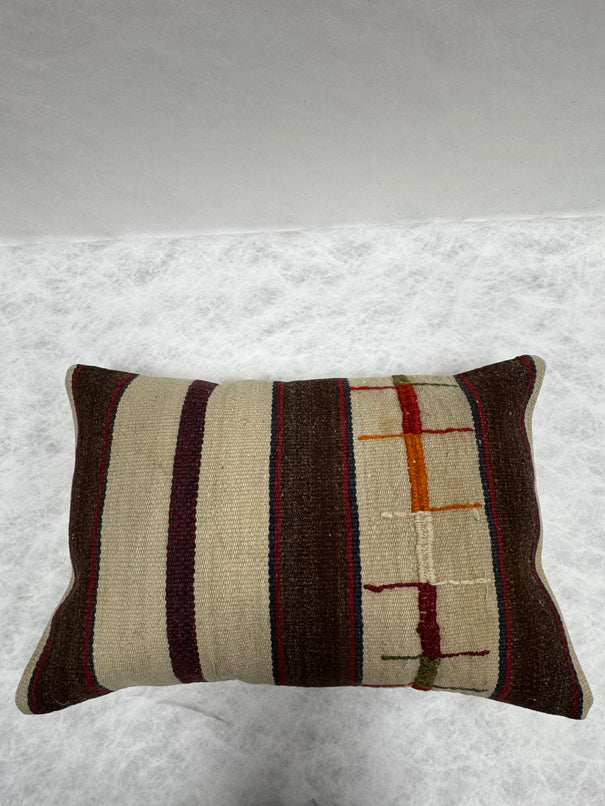 Turkish Hemp Pillow Cushion Natural Beige Brown Red Green Pillow Cushion Cover 16" x 24" #30183