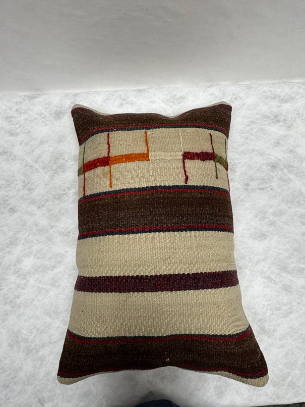 Turkish Hemp Pillow Cushion Natural Beige Brown Red Green Pillow Cushion Cover 16" x 24" #30183