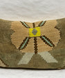 Turkish Hemp Pillow Cushion Natural Brown Blue Yellow Pillow Cushion Cover 16" x 24" #30182