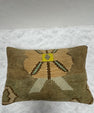 Turkish Hemp Pillow Cushion Natural Brown Blue Yellow Pillow Cushion Cover 16" x 24" #30182