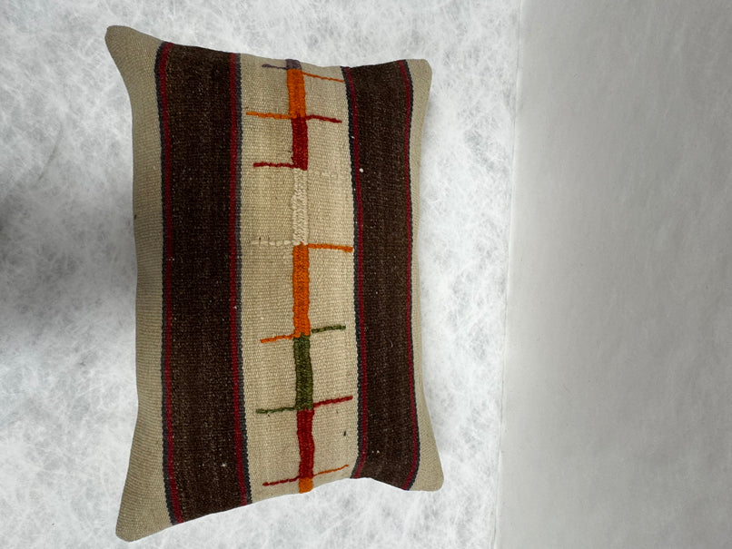 Turkish Hemp Pillow Cushion Natural Beige Brown Red Green Pillow Cushion Cover 16" x 24" #30181