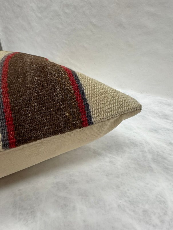 Turkish Hemp Pillow Cushion Natural Beige Brown Red Green Pillow Cushion Cover 16" x 24" #30181