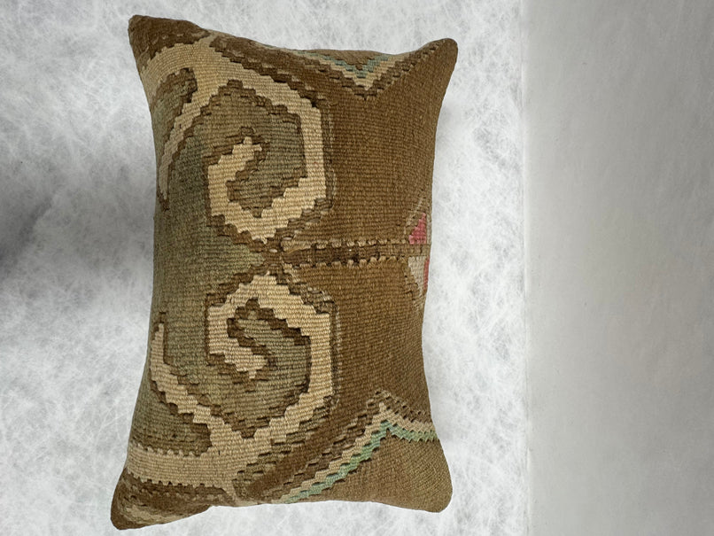 Turkish Hemp Pillow Cushion Natural Brown Beige Pink Pillow Cushion Cover 16" x 24" #30133
