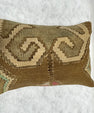 Turkish Hemp Pillow Cushion Natural Brown Beige Pink Pillow Cushion Cover 16" x 24" #30133