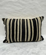 Turkish Hemp Pillow Cushion Natural Beige Black Pillow Cushion Cover 16" x 24" #30180