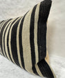 Turkish Hemp Pillow Cushion Natural Beige Black Pillow Cushion Cover 16" x 24" #30180