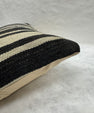 Turkish Hemp Pillow Cushion Natural Beige Black Pillow Cushion Cover 16" x 24" #30180