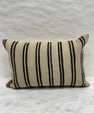 Turkish Hemp Pillow Cushion Natural Beige Black Pillow Cushion Cover 16" x 24" #30178
