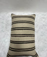 Turkish Hemp Pillow Cushion Natural Beige Black Pillow Cushion Cover 16" x 24" #30178