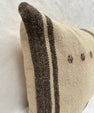 Turkish Hemp Pillow Cushion Natural Beige Brown Pillow Cushion Cover 16" x 24" #30251