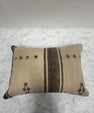 Turkish Hemp Pillow Cushion Natural Beige Brown Pillow Cushion Cover 16" x 24" #30251