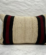 Turkish Hemp Pillow Cushion Natural Beige Red Black Pillow Cushion Cover 16" x 24" #30198