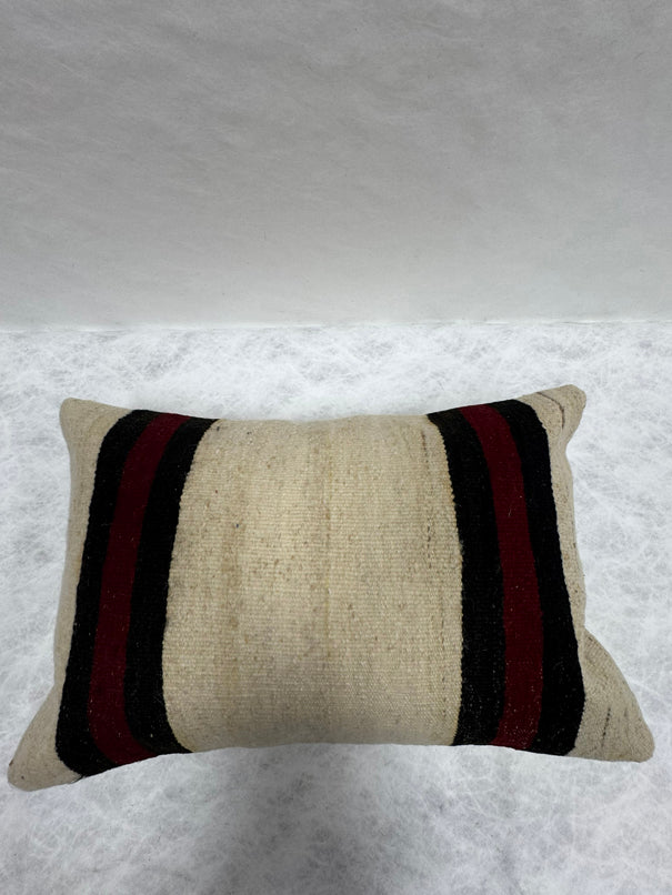 Turkish Hemp Pillow Cushion Natural Beige Red Black Pillow Cushion Cover 16" x 24" #30198