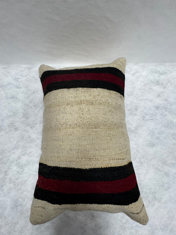Turkish Hemp Pillow Cushion Natural Beige Red Black Pillow Cushion Cover 16" x 24" #30198
