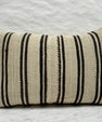 Turkish Hemp Pillow Cushion Natural Beige Black Pillow Cushion Cover 16" x 24" #30256