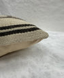 Turkish Hemp Pillow Cushion Natural Beige Black Pillow Cushion Cover 16" x 24" #30256
