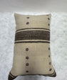 Turkish Hemp Pillow Cushion Natural Beige Brown Pillow Cushion Cover 16" x 24" #30252