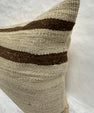 Turkish Hemp Pillow Cushion Natural Beige Brown Pillow Cushion Cover 16" x 24" #30236
