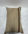 Turkish Hemp Pillow Cushion Natural Beige Brown Pillow Cushion Cover 16" x 24" #30236