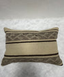 Turkish Hemp Pillow Cushion Natural Beige Brown Pillow Cushion Cover 16" x 24" #30253