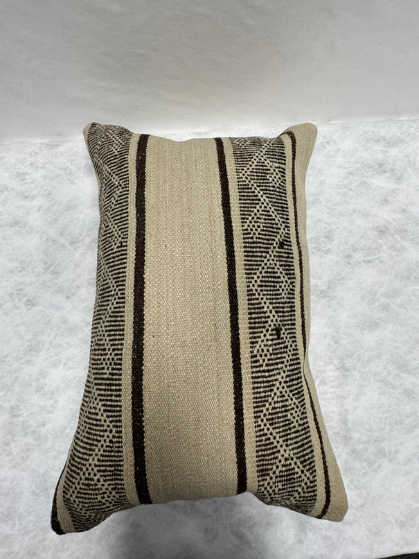 Turkish Hemp Pillow Cushion Natural Beige Brown Pillow Cushion Cover 16" x 24" #30253