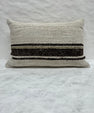 Turkish Hemp Pillow Cushion Natural Cream Black Brown Pillow Cushion Cover 16" x 24" #30265