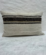 Turkish Hemp Pillow Cushion Natural Cream Black Brown Pillow Cushion Cover 16" x 24" #30265