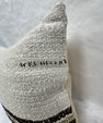 Turkish Hemp Pillow Cushion Natural Cream Black Brown Pillow Cushion Cover 16" x 24" #30265