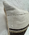 Turkish Hemp Pillow Cushion Natural Cream Black Brown Pillow Cushion Cover 16" x 24" #30265