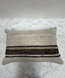 Turkish Hemp Pillow Cushion Natural Cream Black Brown Pillow Cushion Cover 16" x 24" #30265