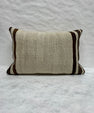 Turkish Hemp Pillow Cushion Natural Brown Black Beige Pillow Cushion Cover 16" x 24" #30264