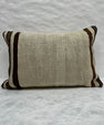 Turkish Hemp Pillow Cushion Natural Brown Black Beige Pillow Cushion Cover 16" x 24" #30264
