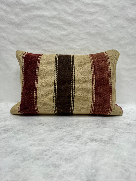 Turkish Hemp Pillow Cushion Natural Brown Black Beige Pillow Cushion Cover 16" x 24" #30262