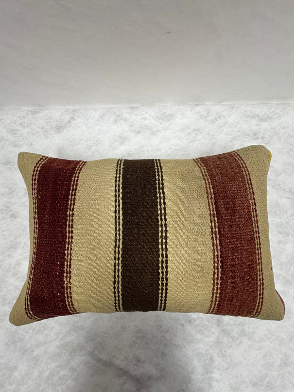 Turkish Hemp Pillow Cushion Natural Brown Black Beige Pillow Cushion Cover 16" x 24" #30262