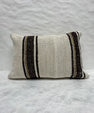 Turkish Hemp Pillow Cushion Natural Cream Black Brown Pillow Cushion Cover 16" x 24" #30260