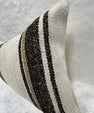 Turkish Hemp Pillow Cushion Natural Cream Black Brown Pillow Cushion Cover 16" x 24" #30260