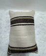 Turkish Hemp Pillow Cushion Natural Cream Black Brown Pillow Cushion Cover 16" x 24" #30260