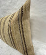 Turkish Hemp Pillow Cushion Natural Beige Brown Pillow Cushion Cover 16" x 24" #30190