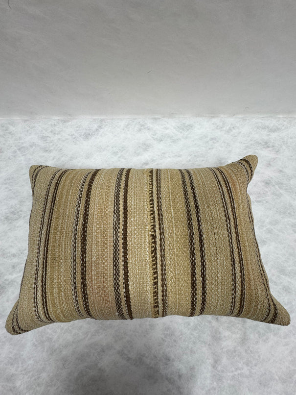 Turkish Hemp Pillow Cushion Natural Beige Brown Pillow Cushion Cover 16" x 24" #30190