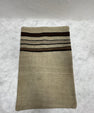 Turkish Hemp Pillow Cushion Natural Beige Brown Black Pillow Cushion Cover 16" x 24" #30189