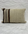 Turkish Hemp Pillow Cushion Natural Beige Brown Black Pillow Cushion Cover 16" x 24" #30189