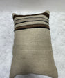Turkish Hemp Pillow Cushion Natural Beige Brown Black Pillow Cushion Cover 16" x 24" #30189