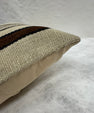Turkish Hemp Pillow Cushion Natural Beige Brown Black Pillow Cushion Cover 16" x 24" #30189