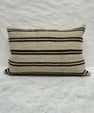 Turkish Hemp Pillow Cushion Natural Beige Black Pillow Cushion Cover 16" x 24" #30188