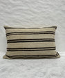 Turkish Hemp Pillow Cushion Natural Beige Black Pillow Cushion Cover 16" x 24" #30188