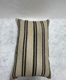 Turkish Hemp Pillow Cushion Natural Beige Black Pillow Cushion Cover 16" x 24" #30188