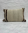 Turkish Hemp Pillow Cushion Natural Beige Brown Pillow Cushion Cover 16" x 24" #30187