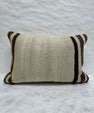 Turkish Hemp Pillow Cushion Natural Beige Brown Pillow Cushion Cover 16" x 24" #30187