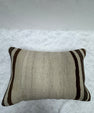 Turkish Hemp Pillow Cushion Natural Beige Brown Pillow Cushion Cover 16" x 24" #30187